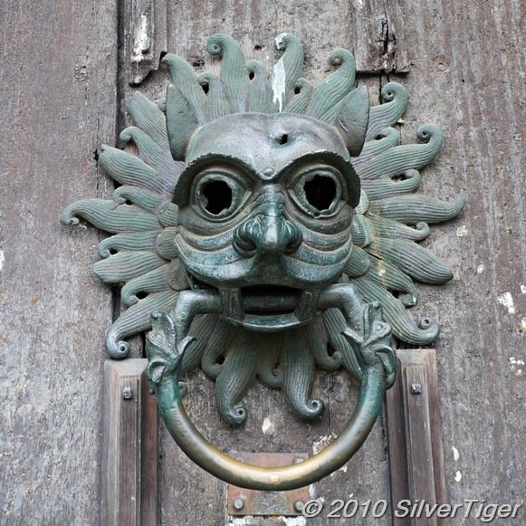 The sanctuary knocker on the cathedral door (replica)