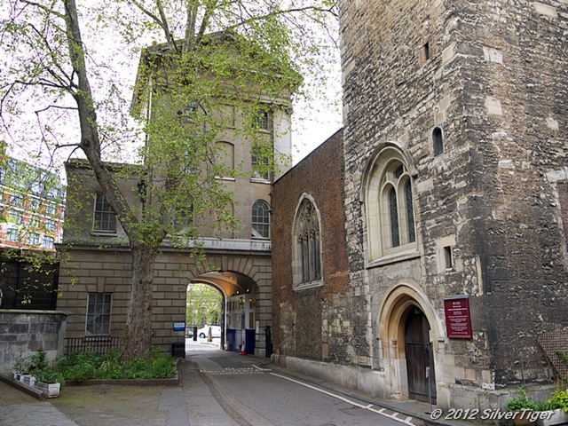 Hospital gate and church